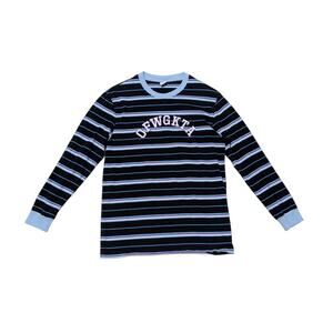 Odd Future OFWGKTA Long Sleeve Striped Shirt Navy Blue Tyler The Creator Medium